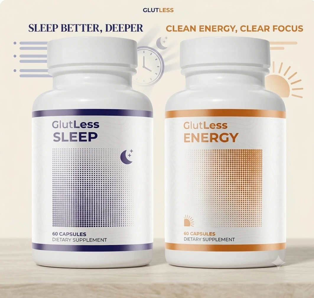 GlutLess Energy and GlutLess Sleep supplements