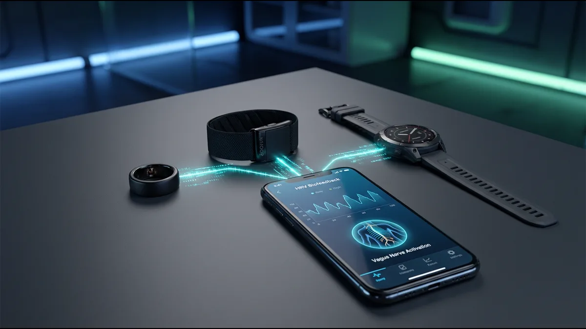 Biofeedback wearables for HRV and nervous system monitoring