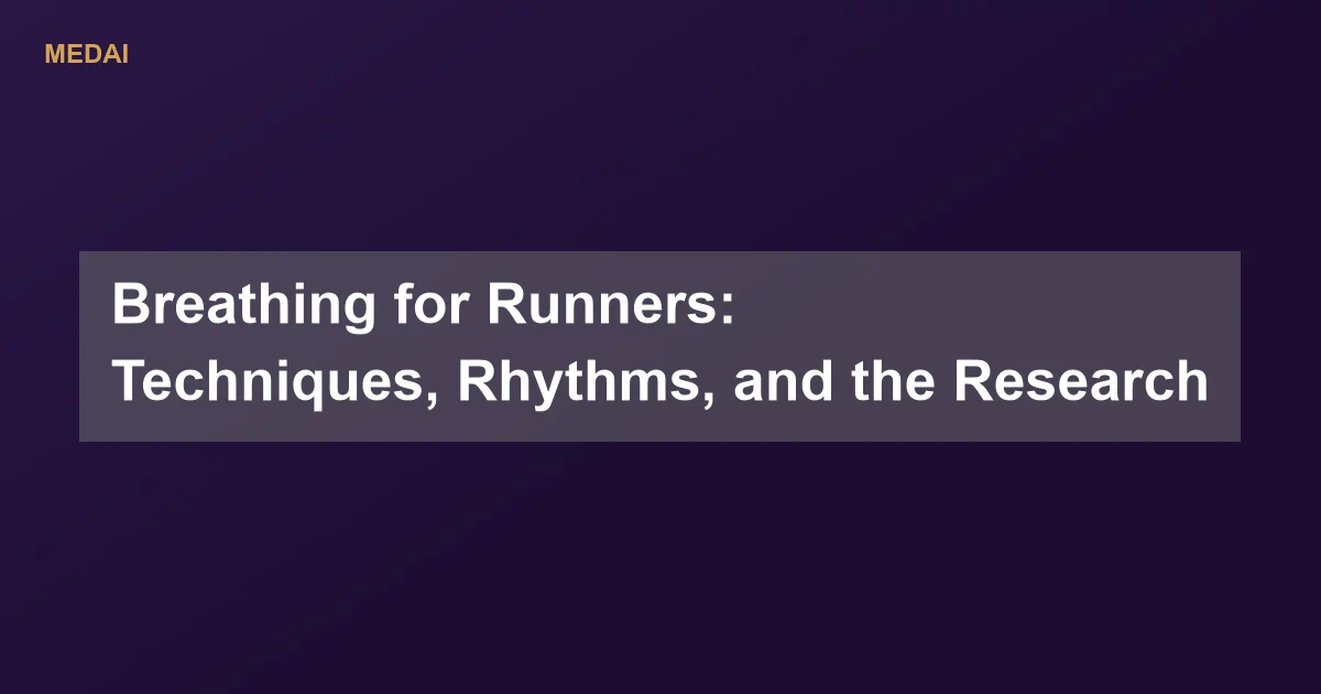 How to breathe while running: diaphragmatic vs chest breathing, 3:2 rhythmic breathing, nose vs mouth, and breath drills that build endurance.