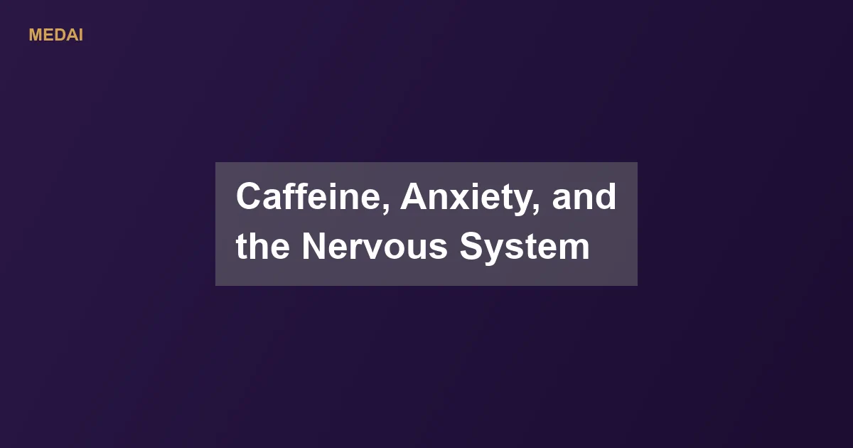 Caffeine blocks adenosine and activates the sympathetic nervous system. For anxiety-prone people, that can trigger racing heart, restlessness, and panic-like symptoms. Here is what the research shows and how to find your dose.