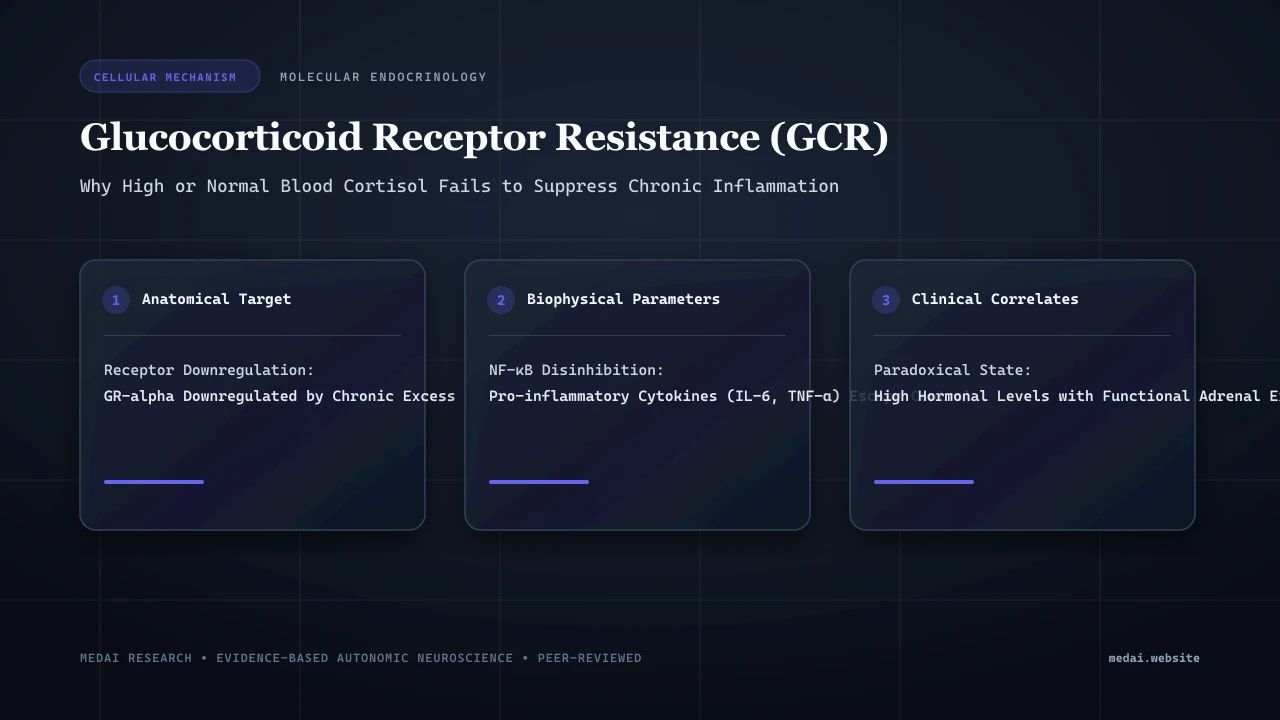 Cellular Cortisol Resistance: Why Normal Lab Tests Hide Systemic Glucocorticoid Receptor Burnout