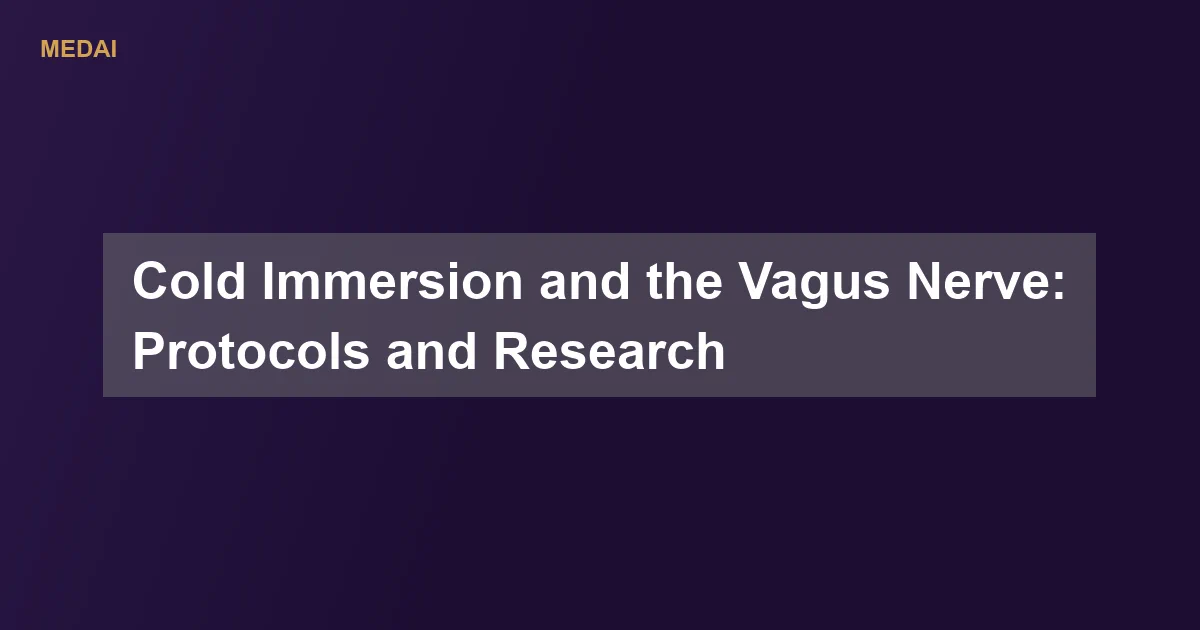 Cold plunge vs cold shower for vagus nerve health: practical protocols, temperature and timing, the research, and who should be careful.