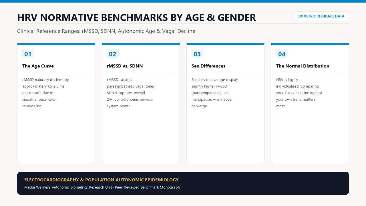 HRV Normative Values by Age and Gender Clinical Chart