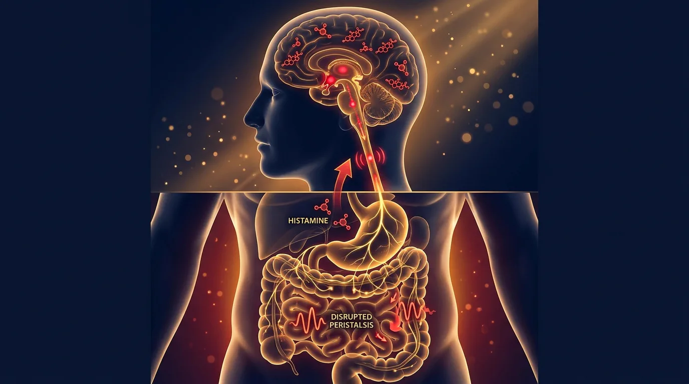 Stress and IBS vagus gut axis connection brain gut diagram - NSR-47 Nightfall Reset