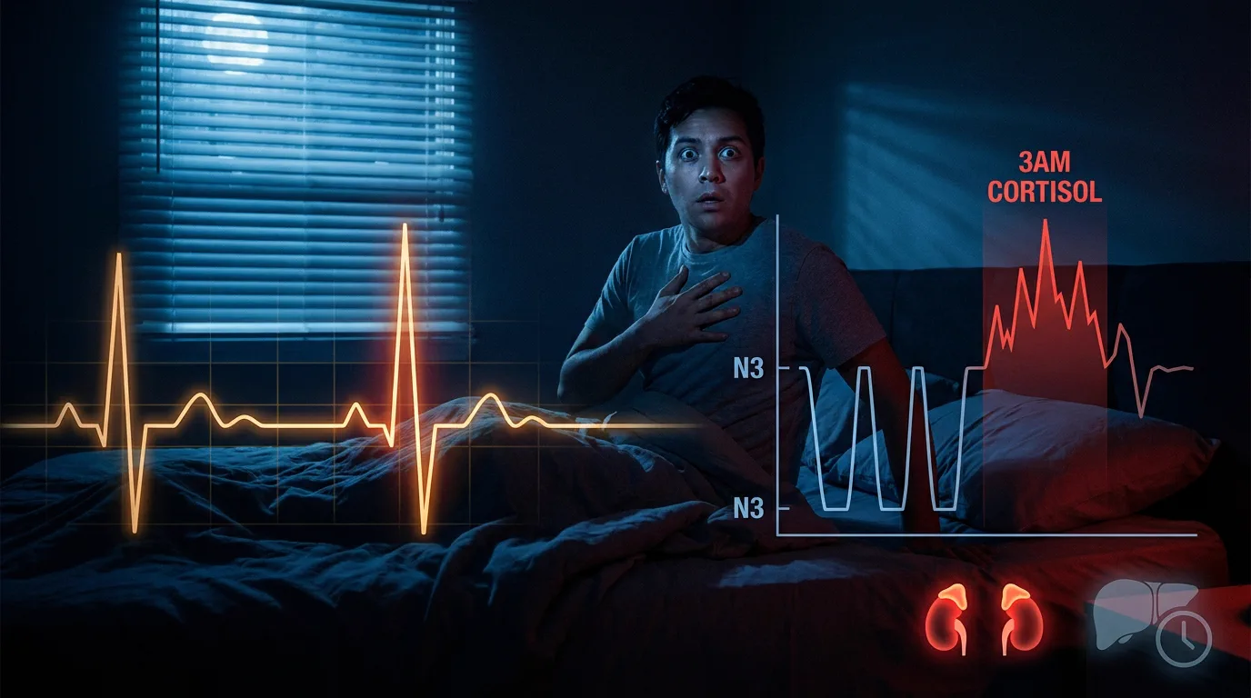Waking up at 3am cortisol spike HPA axis sleep disruption - NSR-47 Nightfall Reset