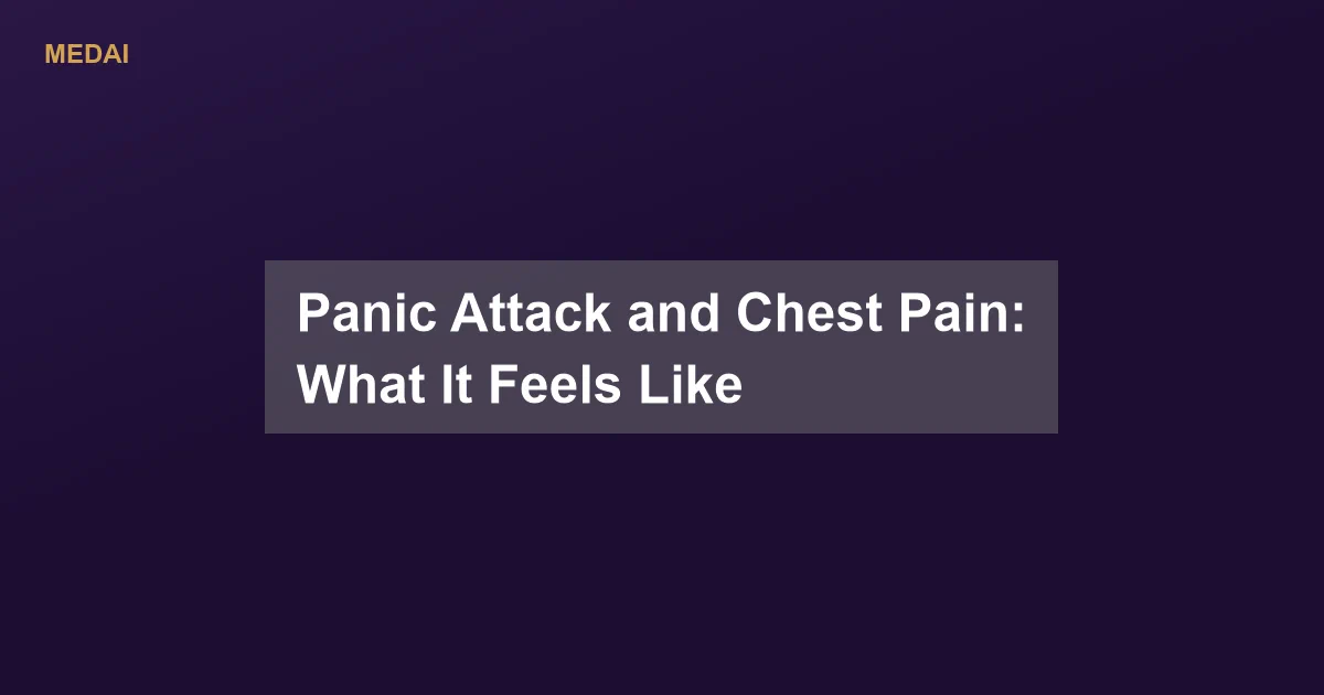 Yes, panic attacks cause chest pain. Learn why it happens, what it feels like, how to tell it from a heart attack, and when to seek care.