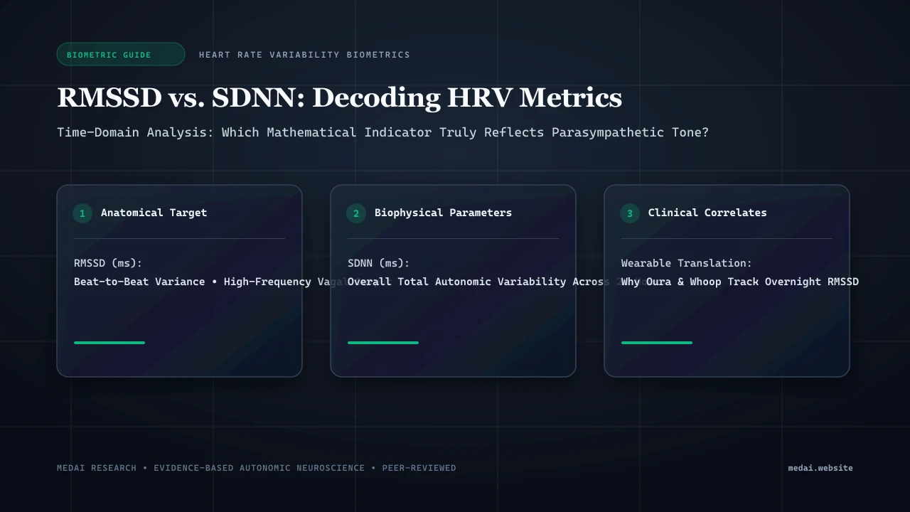 rMSSD vs. SDNN: The Definitive Clinical Guide to Heart Rate Variability and Autonomic Vagal Tone