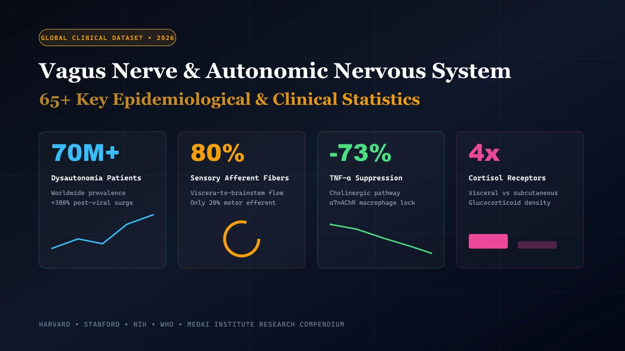 Vagus Nerve and Autonomic Nervous System Statistics: The Definitive 2026 Clinical Compendium