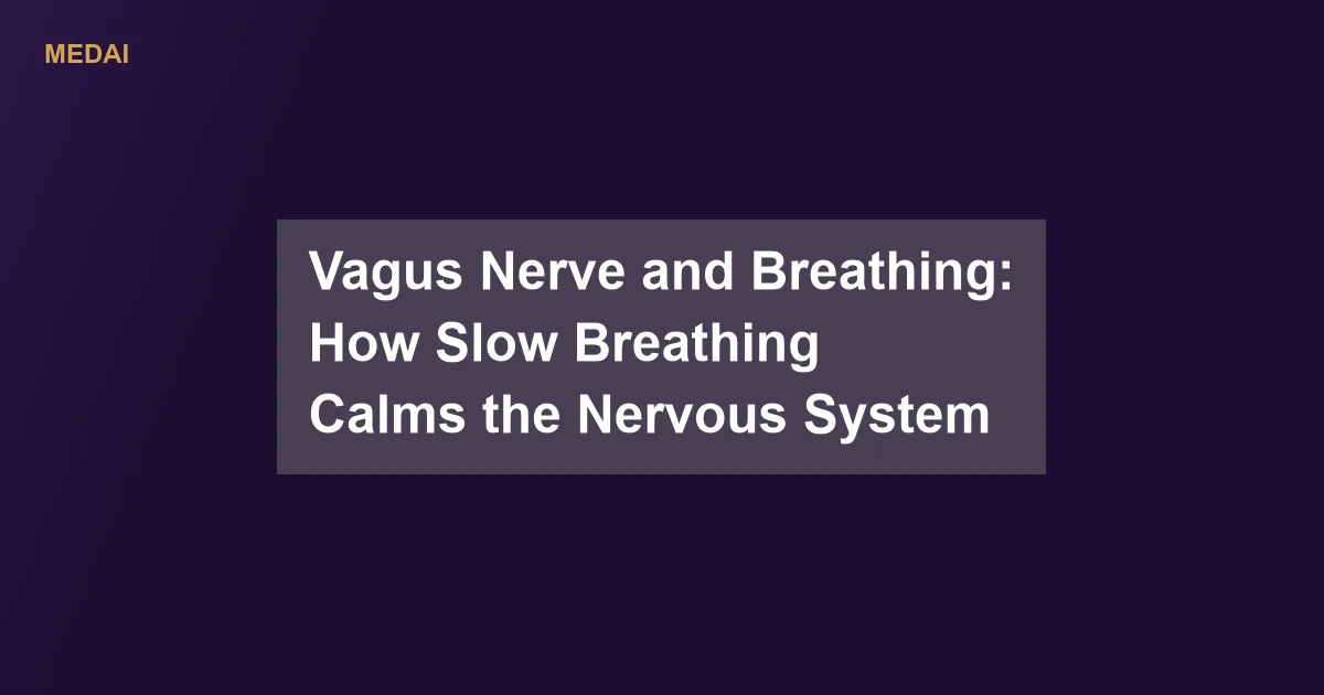 Breathing is wired into the vagus nerve. Learn how slow, extended-exhale breathing activates the vagus, raises HRV, and calms the nervous system.