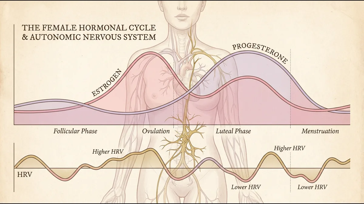 Women's nervous system and hormonal cycle